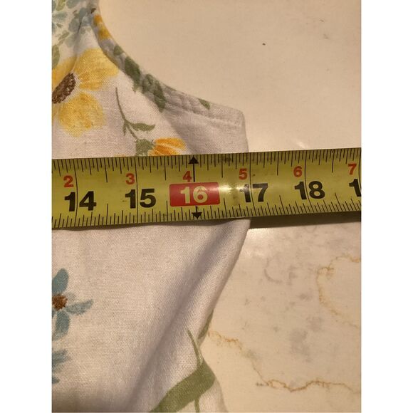 NEW Old Navy Fit and Flare Linen Blend Midi Dress Sz L Sunflowers - Picture 9 of 10